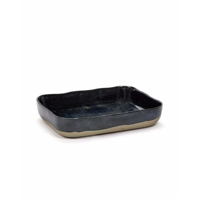 Serax Merci ovenschaal no 10 zandsteen 30,1 x 22,3 cm h 5,5 cm donkerblauw