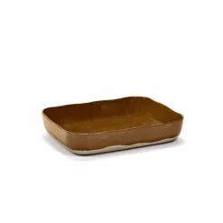 Serax Merci ovenschaal no 10 zandsteen 30,1 x 22,3 cm h 5,5 cm okerbruin