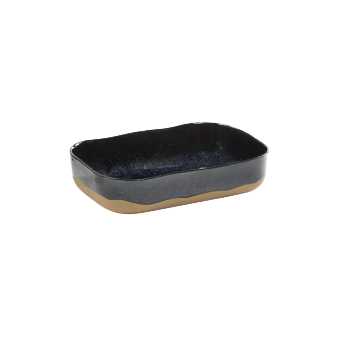 Serax Merci schaal rechthoekig no 5 L zandsteen 23 x 15 x 5 cm donkerblauw