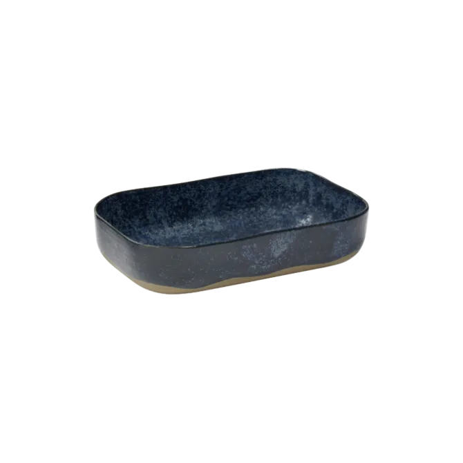 Serax Merci schaal rechthoekig no 5 L zandsteen 23 x 15 x 5 cm grijsblauw