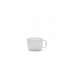 Serax Passe-Partout cappuccinokop met oor 200 ml ø 8,5 cm h 6 cm porselein wit mat