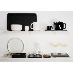 Serax Passe-Partout espressokop zonder oor 135 ml ø 7 cm h 5,7 cm porselein glanzend zwart