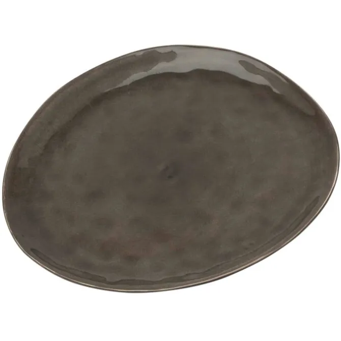 Serax Pure ontbijtbord ovaal ø 28 cm keramiek grijs