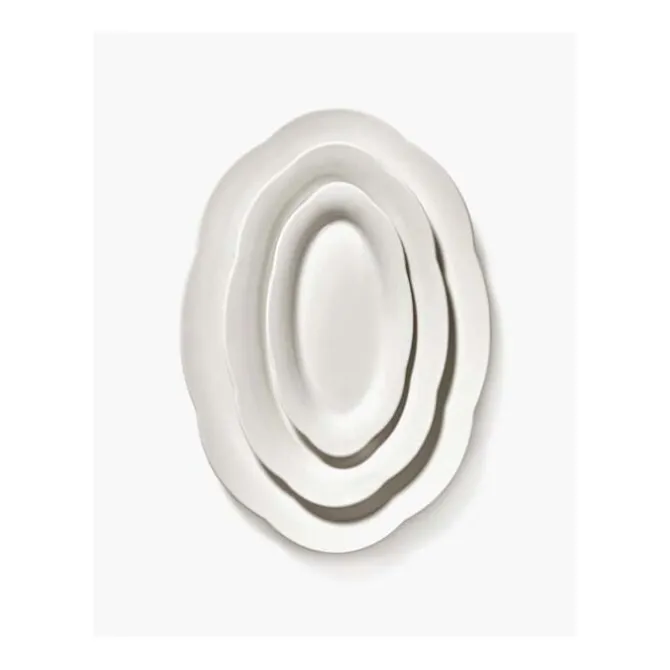 Serax Silhouette hoog ovaal bord S 18,5 x 10 cm wit