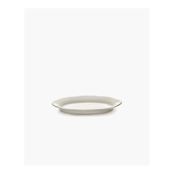 Serax Silhouette hoog ovaal bord S 18,5 x 10 cm wit