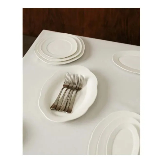 Serax Silhouette hoog ovaal bord M 24,5 x 15 cm wit