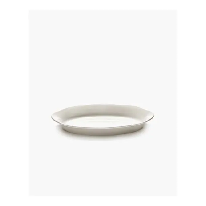 Serax Silhouette hoog ovaal bord M 24,5 x 15 cm wit