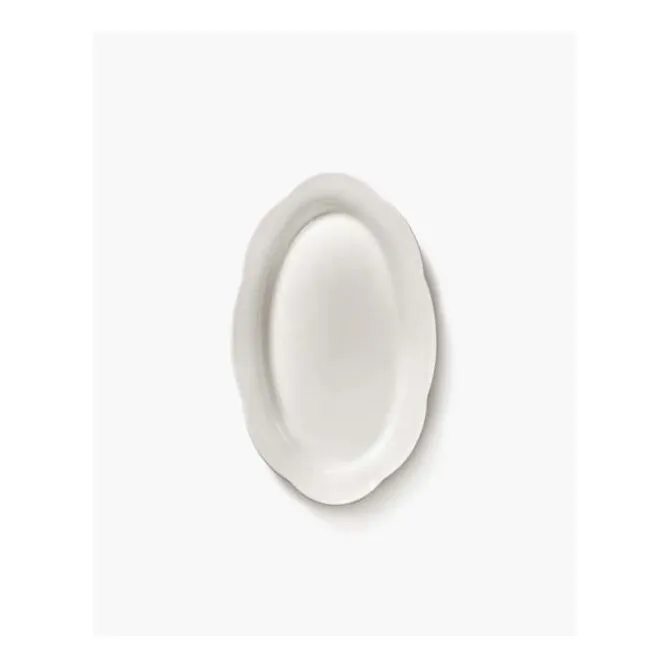 Serax Silhouette hoog ovaal bord M 24,5 x 15 cm wit
