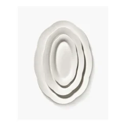 Serax Silhouette hoog ovaal bord M 24,5 x 15 cm wit
