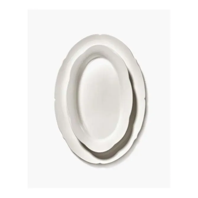 Serax Silhouette ovaal bord L 30 x 21 cm wit