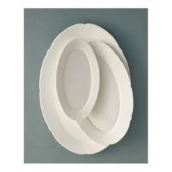 Serax Silhouette ovaal bord M 24,5 x 15 cm wit