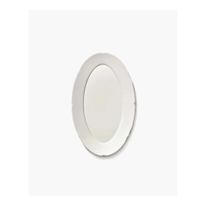 Serax Silhouette ovaal bord M 24,5 x 15 cm wit