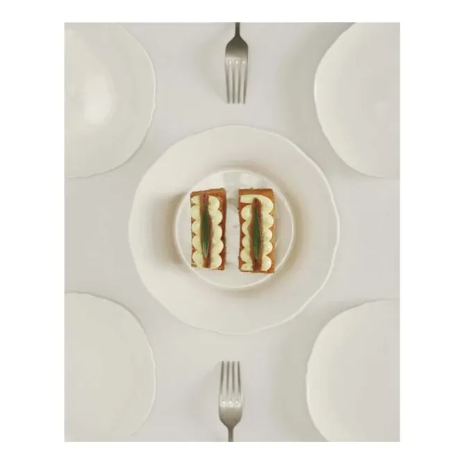 Serax Silhouette side plate hoog L ø 18,5 cm wit