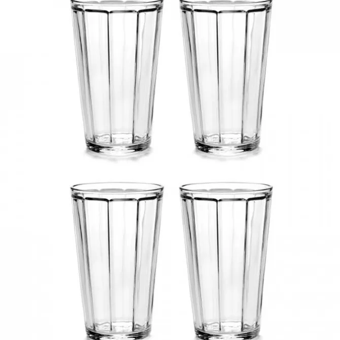 Serax Surface by Sergio Herman longdrink glas ø 8,5 cm glas 4-delig