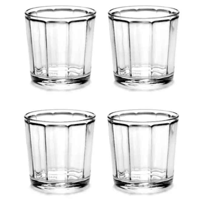 Serax Surface by Sergio Herman cappuccinoglas ø 9 cm glas 4-delig