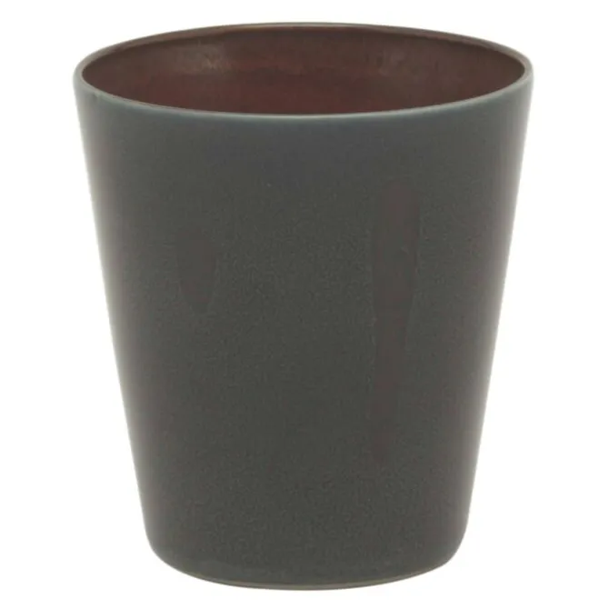 Serax Terres de Rêves beker conisch 340 ml ø 8,5 cm stoneware darkblue-rust