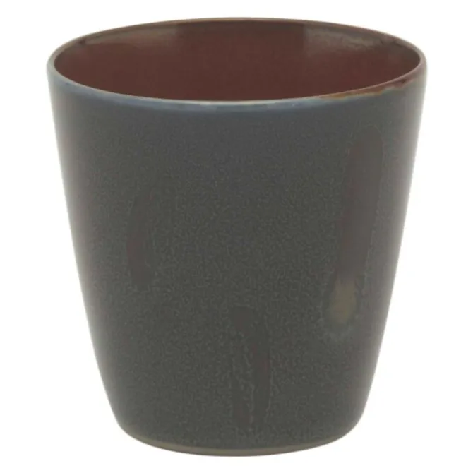 Serax Terres de Rêves beker conisch 180 ml ø 7 cm stoneware donkerblauw-rust