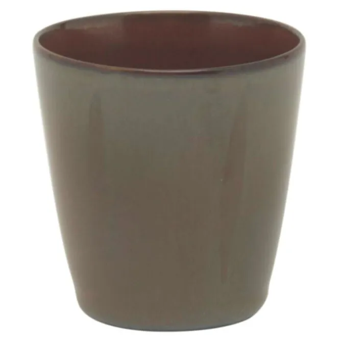 Serax Terres de Rêves beker conisch 180 ml ø 7 cm stoneware smokey blue-rust