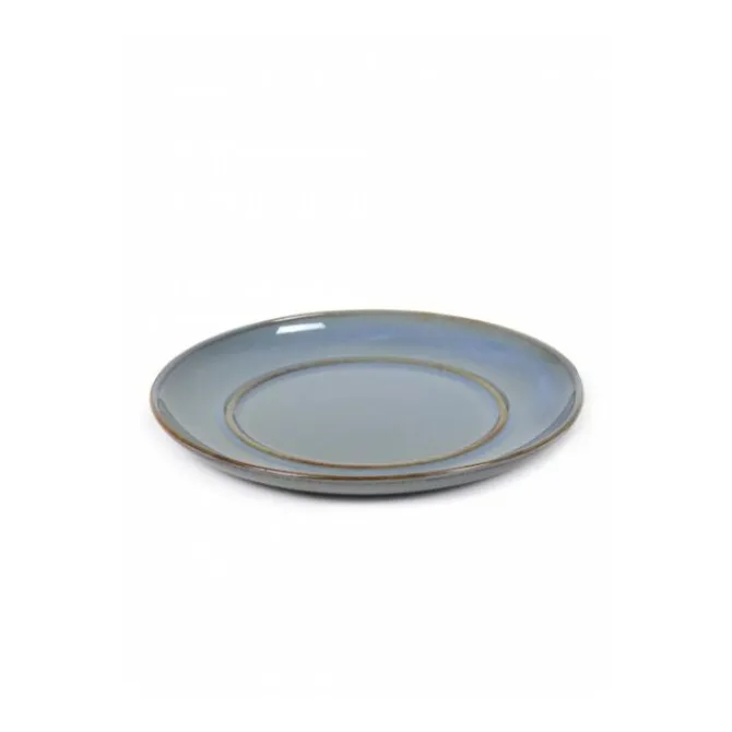 Serax Terres de Rêves schotel voor koffiekop 8 cm stone ware ø 13,5 cm h 1,2 cm - smokey blue