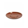 Serax Terres de Rêves schotel voor koffiekop 6 cm ø 13,5 cm h 1,2 cm rust