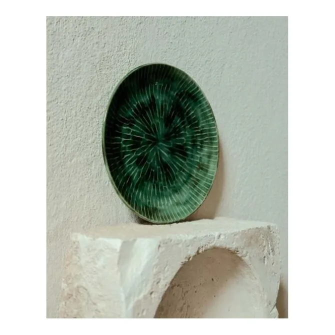 Serax Verde Lanza bord L ø 27 cm aardewerk groen