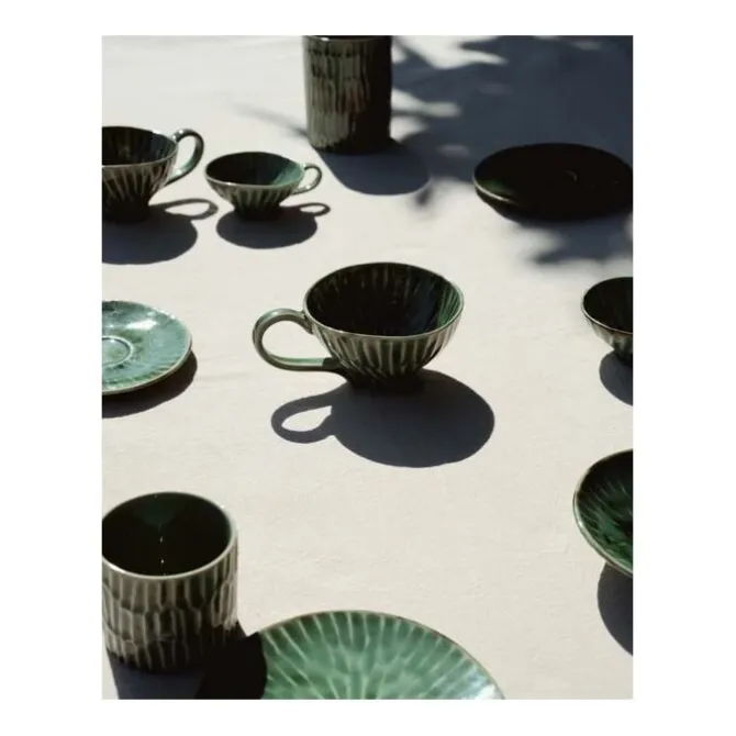 Serax Verde Lanza schotel voor espressokop aardewerk groen