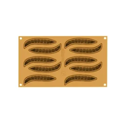 Silikomart Baccello 13 mal 10 tuinboontjes silicone geel