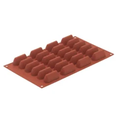 Silikomart bakvorm 24 choco giandula vormen 5 x 1,8 cm silicone bruin