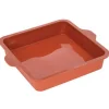 Silikomart bakvorm vierkant 23 cm silicone bruin