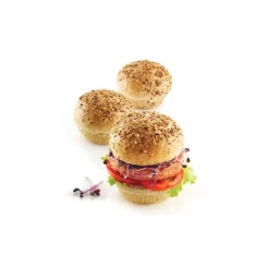 Silikomart Burger Bread broodbakvorm ø 6 cm silicone grijs