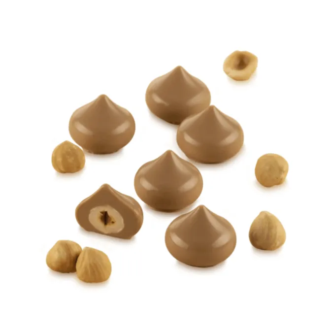 Silikomart 3D EasyChoc Kiss bonbonvorm silicone bruin