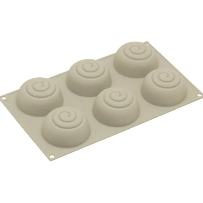Silikomart 3Design Mini Girotondo bakvorm ø 6,8 cm silicone grijs