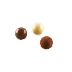 Silikomart EasyChoc bonbonvorm Tartufino 3D silicone bruin