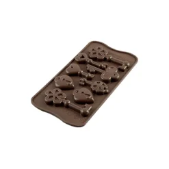 Silikomart EasyChoc Choco Keys bakvorm 21,5 x 10,5 cm silicone bruin