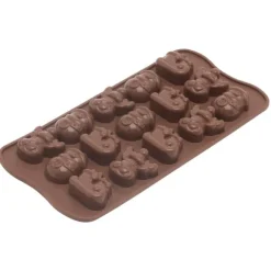 Silikomart EasyChoc Choco Winter bakvorm 21 cm silicone bruin