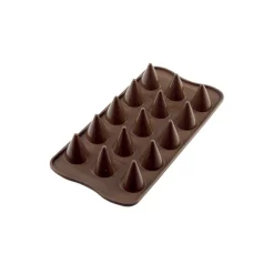 Silikomart EasyChoc Kono bonbonvorm 15 kegels 2,6 cm silicone bruin
