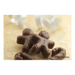 Silikomart EasyChoc Mr. Ginger bonbonvorm 12 vormen silicone bruin
