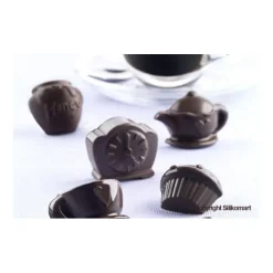 Silikomart EasyChoc Tea Time 21 cm silicone bruin