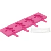 Silikomart EasyPop Ginger pop 4 lolly's 7,5 cm silicone roze