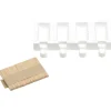 Silikomart ijsvorm ribbel 4 ijsjes 6,5 x 3,5 cm silicone wit