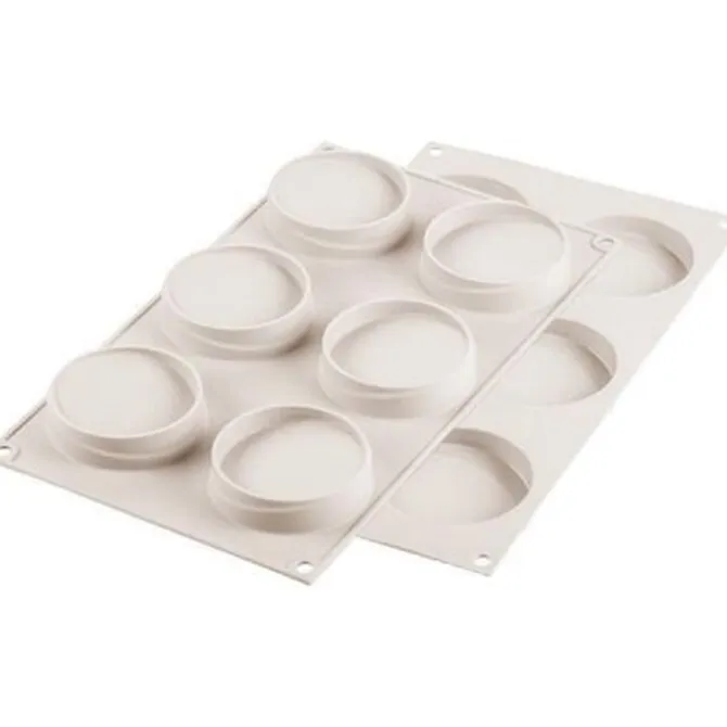 Silikomart Kit Mini Tarte Glam bakvorm ø 7 cm silicone wit