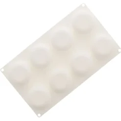 Silikomart Professional bakvorm stone ø 6,5 cm silicone wit