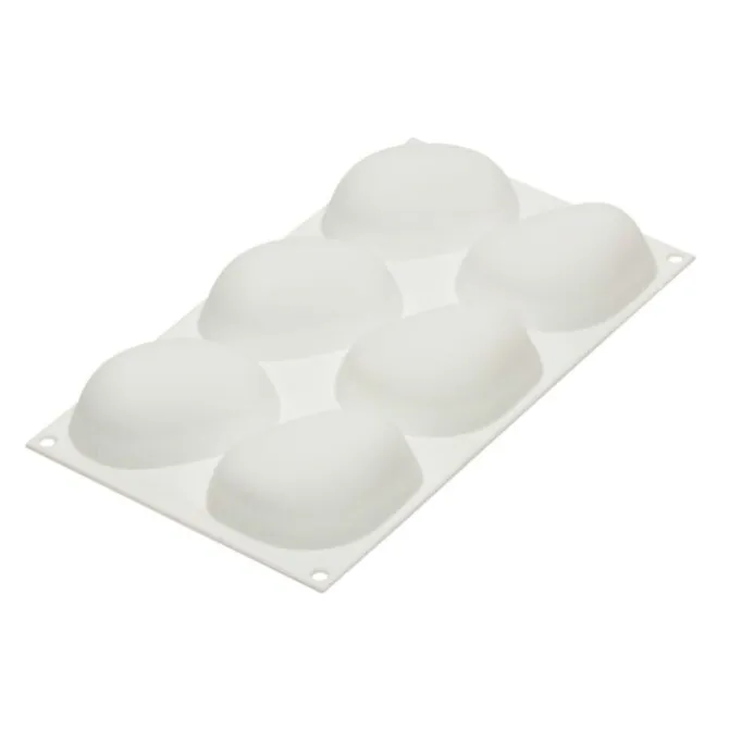 Silikomart Professional bakvorm zen stenen 8,7 x 6,3 cm silicone wit