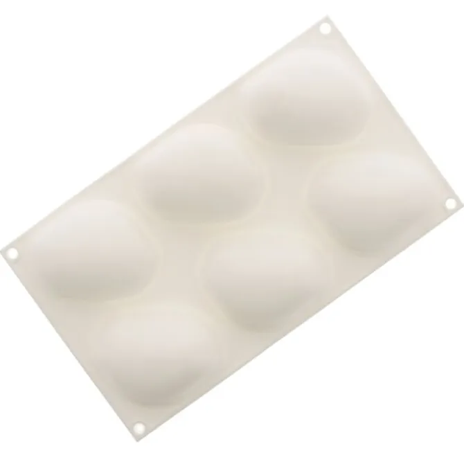 Silikomart Professional bakvorm zen stenen 8,7 x 6,3 cm silicone wit
