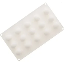 Silikomart Professional bakvorm mini truffels ø 3,2 cm silicone wit