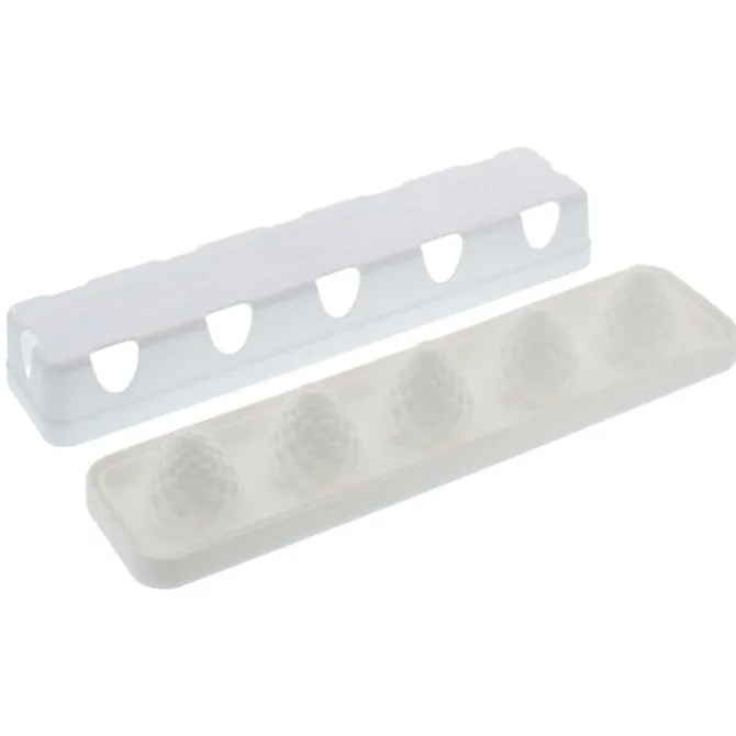 Silikomart Professional Foresta 110 dennenappels ijsvorm silicone wit
