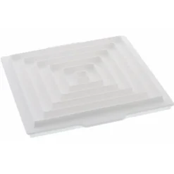 Silikomart Professional Insert Decor vierkant silicone wit