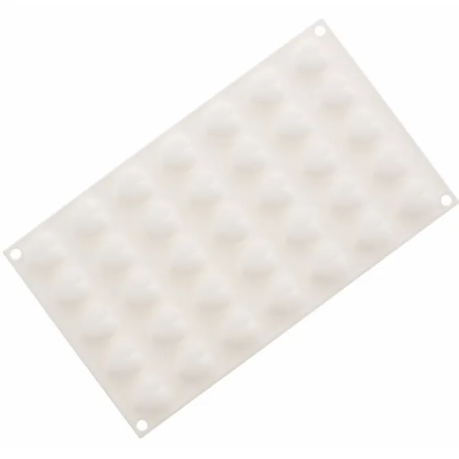 Silikomart Professional Micro Love 5 silicone bakvorm hart wit