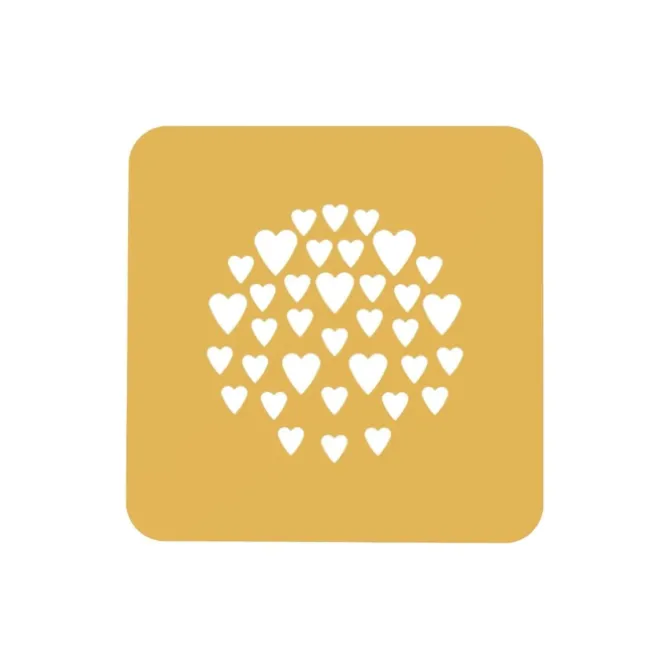 Silikomart Stencil Cuore decoratiemal siliconen