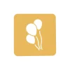 Silikomart Stencil Palloncino decoratiemal siliconen